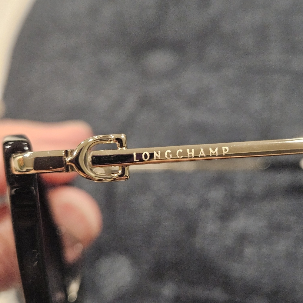 Longchamp Black and Gold Sunglasses - Picture 4 of 9
